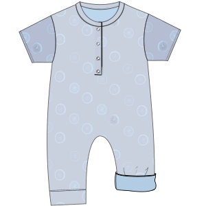 Fashion sewing patterns for BABIES One-Piece Body suit 6671